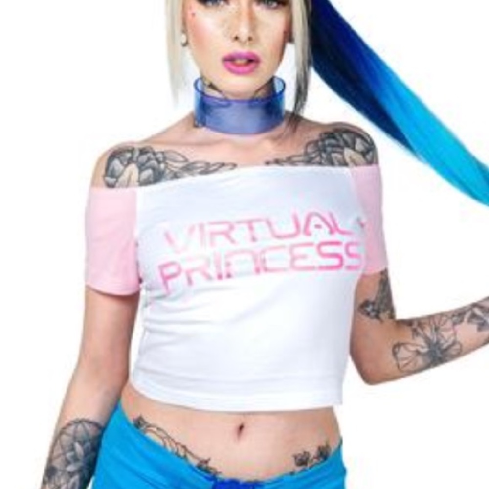 CYBERDOG VIRTUAL PRINCESS RAVE CROP TOP